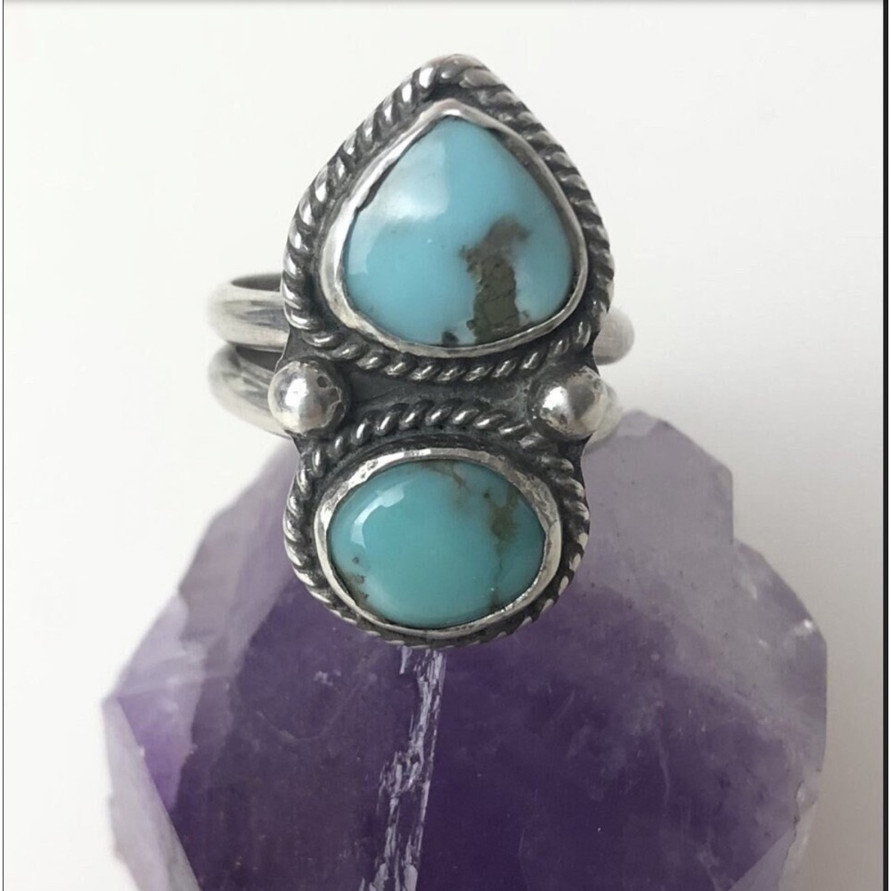 Arizona Turquoise Sterling Silver Handmade Ring New